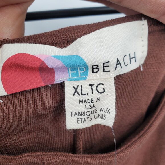 Free People Good Feels Pointed Drop Waist Mini Dress Women Size XL NWT - Picture 6 of 15